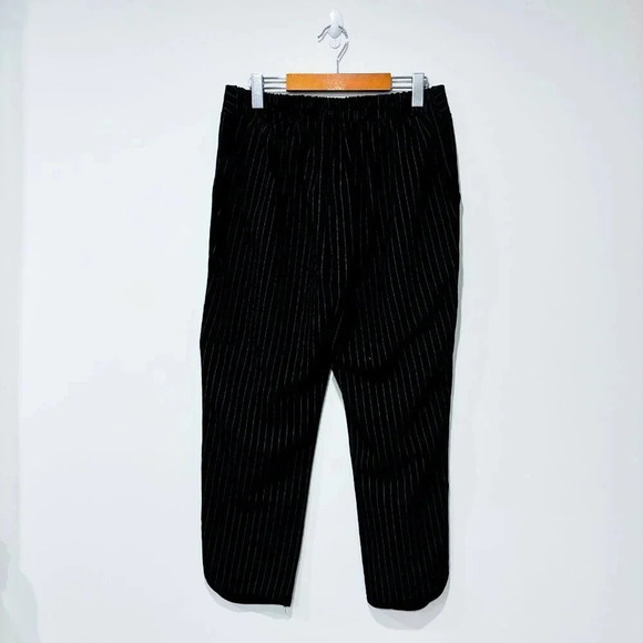 LUNA MOON Striped black pants with elastic waistband - Picture 9 of 9